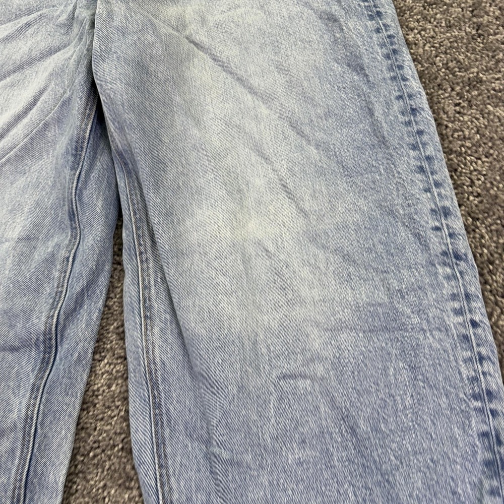 American Eagle Jeans Womens 12 Long Blue High Rise Barrel Relaxed Tapered Denim - Picture 9 of 9